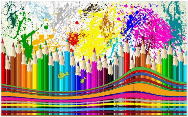 image de crayons de couleur